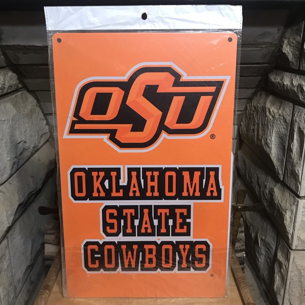 New Oklahoma State OSU Metal Sign 10x15.75 Collegiate Licensed Product Packaged